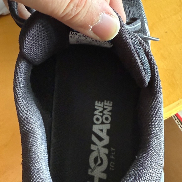 Hoka Bondi 7 Black Athletic Shoes women’s 8.5D - Picture 8 of 9